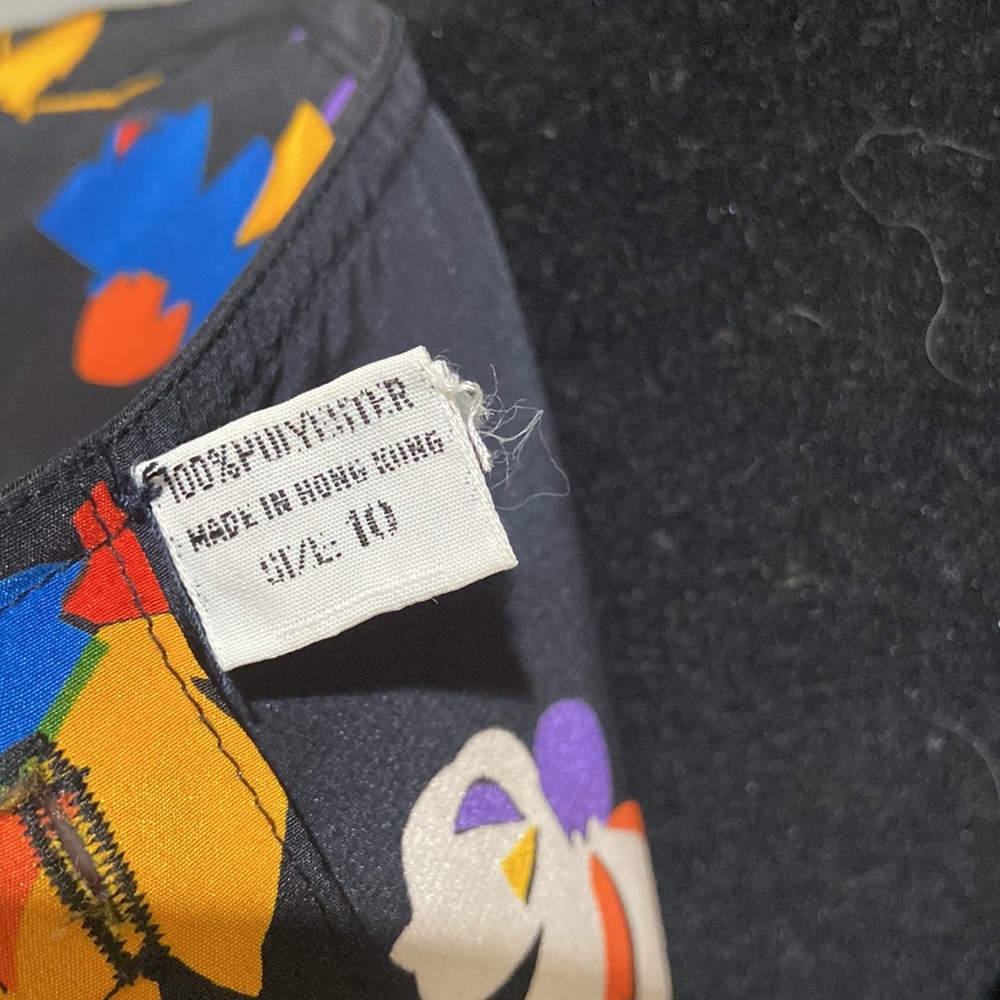 Albert Nipon Executive Shift Midi Dress Sz 10 Flo… - image 5